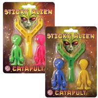 Coloured Putty encasing twin aliens in to a  plastic Egg. 4 assorted. Height 8cm. Age 3+