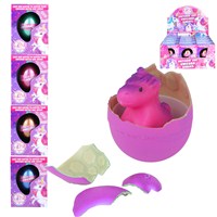 6cm hatching Unicorn egg  Place in water for 48 hours and see the dinosaur  hatch out. Display box of 12. Age 3+.