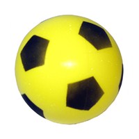 20 cm soft foam football with printed panels.  Assorted colours.  Age 3+.