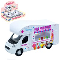 Ice Cream Van. Die Cast with pull back and go feature. Approx 11.5cm. Age 3+