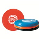 28cm diameter plastic flying disc in 3 assorted  colours.  Display box of 25.