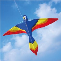 Brookite Parrot Kite is made from spinnaker nylon with fibreglass struts. Single line with 1 handle. For use in a light-moderate breeze (Bf 2-4). Dimensions (H) 64cm x  (W) 94cm. Recommended Age 3+