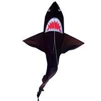 Brookite Shark Kite is made from spinnaker nylon with fibreglass struts. Single line with 1 handle. For use in a light-moderate breeze (Bf 2-4). Dimensions (H) 305cm x  (W) 122cm. Recommended Age 3+