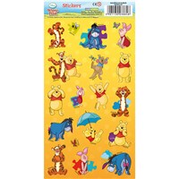 10cm x 20cm Sheet of shaped Stickers with Winnie the Poooh Illustrations including Eeyore, Tigger and Piglet. Great for applying to school books, craft projects and much much more. Age 3+