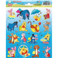 15cm x 20cm Sheet of shaped Stickers with Winnie The Pooh Characters. Great for applying to school books, craft projects and much much more. Age 3+