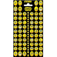 10cm x 20cm Sheet of glittery emoji style face Stickers. Great for applying to school books, craft projects and much much more. Age 3+