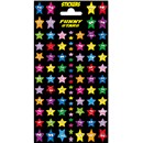 Funny stars twinkle stickers