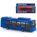 1:48 Scale free wheeling bus with opening doors  and detailed interior.  Diecast metal and plastic  parts.  Length 22cm.  3 Assorted colours.  Age 3+.