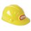 Plastic hard hat with front sticker logo.  Age 3+.