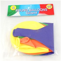 Pack of 4 giant 24" balloons.