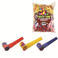 bag contains 144 pieces in 3 assorted colours for  noisy party fun!