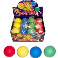 63mm hard rubber ball perfect for dogs.  Display  box of 24.