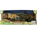 43cm 1:18 scale Howitzer gun with tow trailer, 3  figures and accessories. Age 3+.