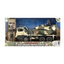 Large missile launcher vehicle with missiles,  fully articulated figure and accessories.  1:18  scale.  Age 3+.