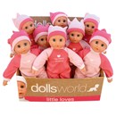 30cm (12") soft bean doll - 2 assorted.  Display  box of 8.  Age 12m+.
