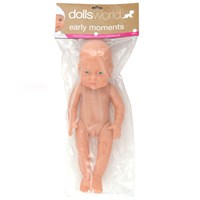 41cm (16") anatomically correct, fully jointed  vinyl bathable doll.  Age 18m+.