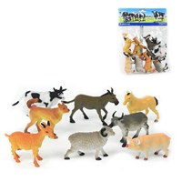 8 assorted plastic Farm Animal figurines. Age 3+