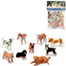 9 assorted plastic pet dog figurines. Age  3+