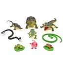 9 assorted plastic reptiles. Age 3+