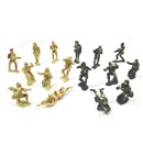 16 assorted plastic soldier figurines. Age 3+