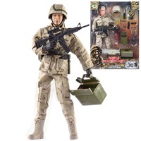 Detailed military action figure dressed in full uniform with over 30 articulated points. Includes a variety of accessories such as dynamite, shovel, guns and much more. Height 30.5cm.  1:6 scale  Age 3+.