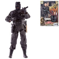 Detailed military action figure dressed in full uniform with over 30 articulated points. Includes a variety of accessories such as balaclava, vest, dagger with case and much more. Height 30.5cm.  1:6 scale  Age 3+.