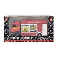1:48 Scale free wheeling fire & rescue tender with siren  sounds.  Boxed with 'Try Me' function.  Diecast  metal and plastic parts.  Age  3+.
