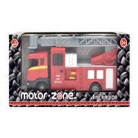 1:48 Scale free wheeling fire engine with extendable ladder and siren  sounds.  Boxed with 'Try Me' function.  Diecast  metal and plastic parts.  Age  3+.