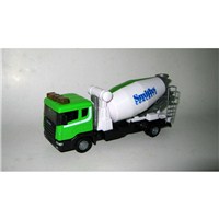 1:48 Scale free wheeling cement mixer construction truck with  detailed features and moving parts.  Length 16cm.  Diecast metal and plastic parts.  Age 3+.