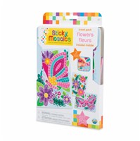 ***NEW FOR 2019***Mosaic by numbers! Follow the easy number coding system to apply the self adhesive shaped foam tiles to the template and create beautiful flower mosaic's. Set includes 3 designs to decorate, with 624 sticky tiles. 5yrs+