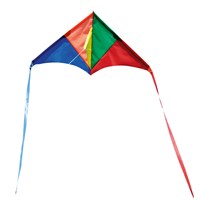 Mini delta single line kite made from spinnaker  nylon with fibreglass spars.  Easy to fly.  46 x  22cm.  Recommended age 3+.