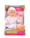 With a soft body that is just perfect for cuddles and hugs,Baby Joy is the perfect first doll for younger children. With baby blue eyes and a beautiful face, this 38cm (15") dolly has a bean filled bum that ensures Baby Joy sits up when required - and when it's time for a nap, the eyes close when you lay your baby down to sleep. The dolly is supplied with a deluxe removeable white romper suit and matching hat, plus a bottle and dummy - so everything you need to ensure a delightful  role play experience. Age 18m+
